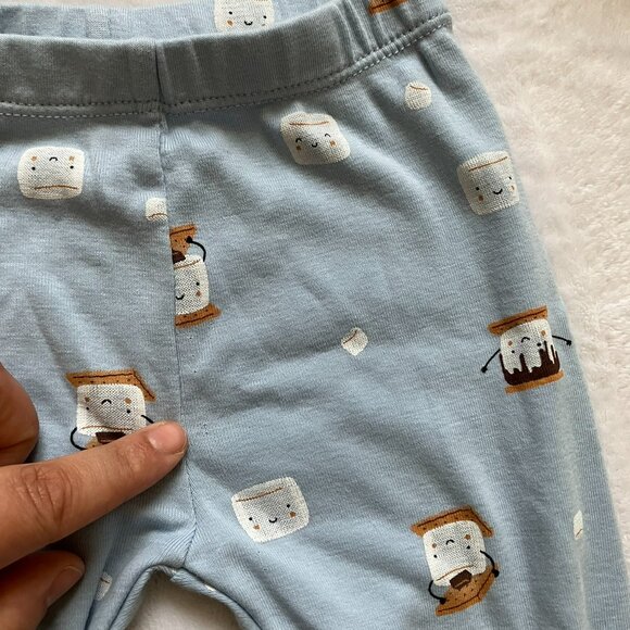 Pekkle Baby Outfit Set 4-pc 100% Cotton 9M | GUC Bodysuits Pants S’mores Stripe - Picture 16 of 16